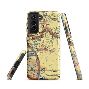 Bunch Grass Intergalactic Airport (WY15) VFR Sectional Samsung Phone Case