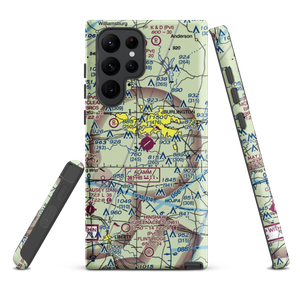 Burlington Alamance Regional Airport (BUY) VFR Sectional Samsung Phone Case