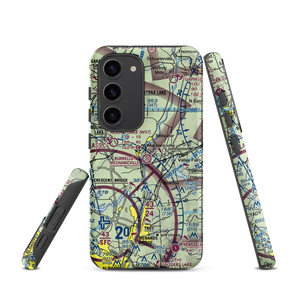 Burrello-Mechanicville Airport (K27) VFR Sectional Samsung Phone Case