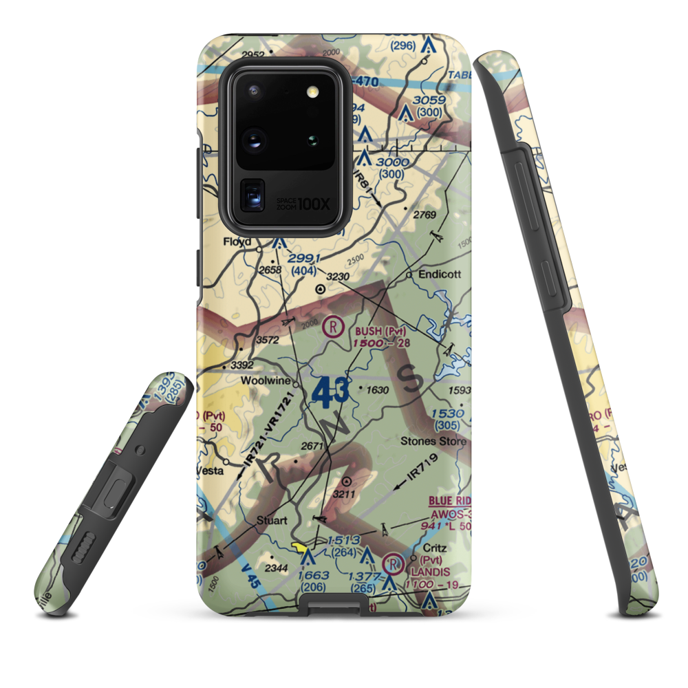 Bush Airport (6VA9) VFR Sectional Samsung Phone Case Samsung Galaxy S20 Ultra model shown