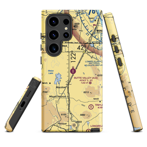 Butte Valley Airport (A32) VFR Sectional Samsung Phone Case