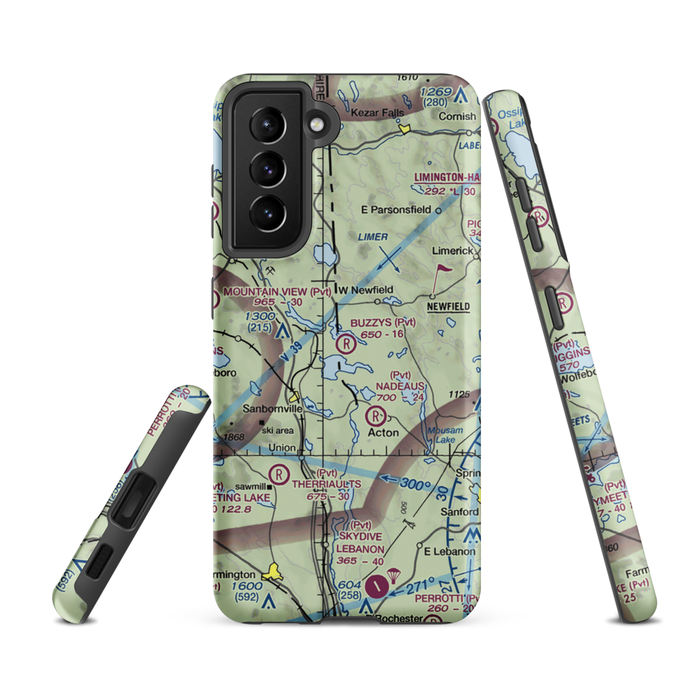 Buzzy's Field (ME89) VFR Sectional Samsung Phone Case Samsung Galaxy S21 FE model shown
