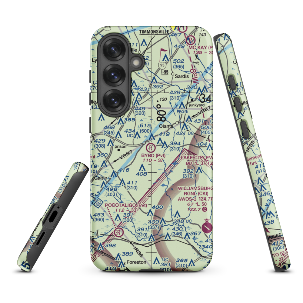 Byrd Field (SC48) VFR Sectional Samsung Phone Case Samsung Galaxy S25 Plus model shown