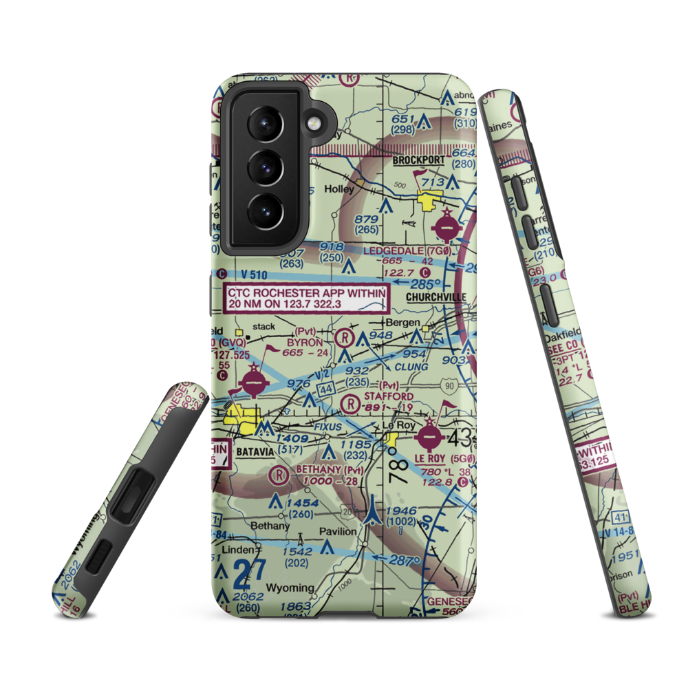 Byron Airpark (2NY4) VFR Sectional Samsung Phone Case Samsung Galaxy S21 FE model shown