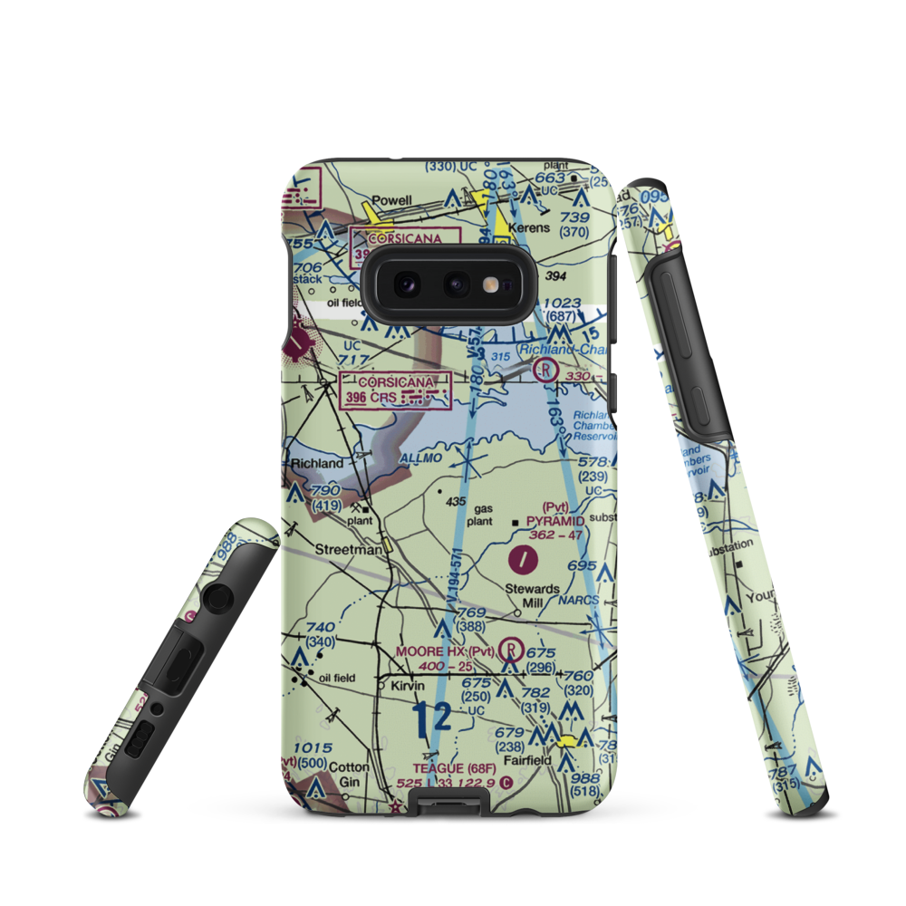 Byrt Airport (5XS9) VFR Sectional Samsung Phone Case Samsung Galaxy S10e model shown