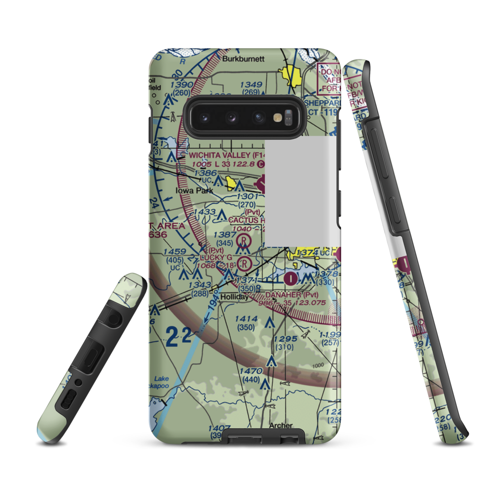 Cactus Hill Airport (29TA) VFR Sectional Samsung Phone Case Samsung Galaxy S10 Plus model shown