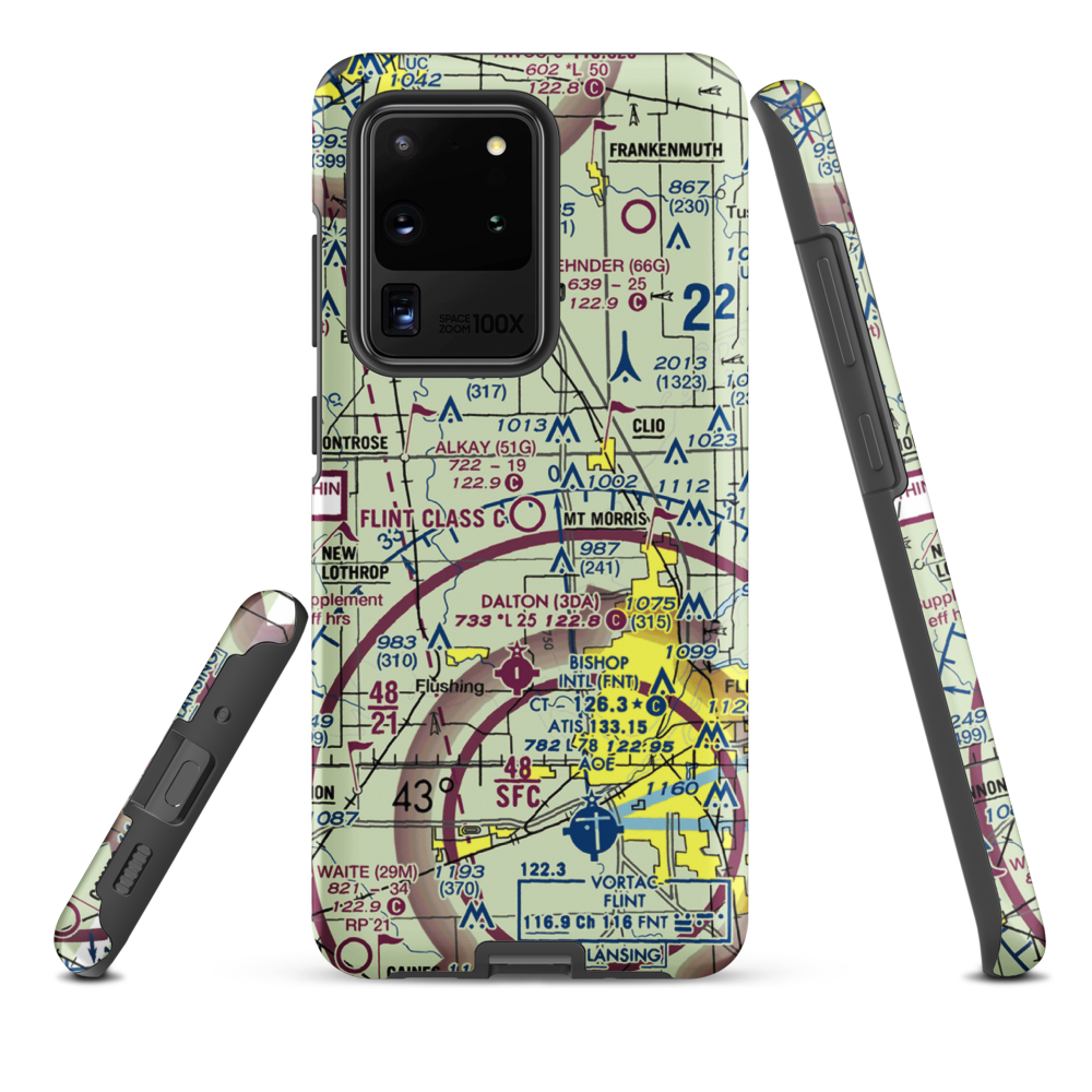 Cagney Airport (51G) VFR Sectional Samsung Phone Case Samsung Galaxy S20 Ultra model shown
