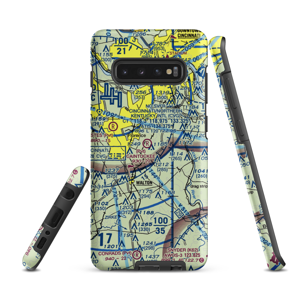 Caintuckee Airport (8KY6) VFR Sectional Samsung Phone Case Samsung Galaxy S10e model shown