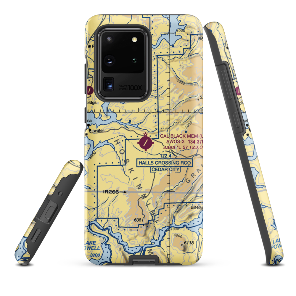Cal Black Memorial Airport (U96) VFR Sectional Samsung Phone Case Samsung Galaxy S20 Ultra model shown