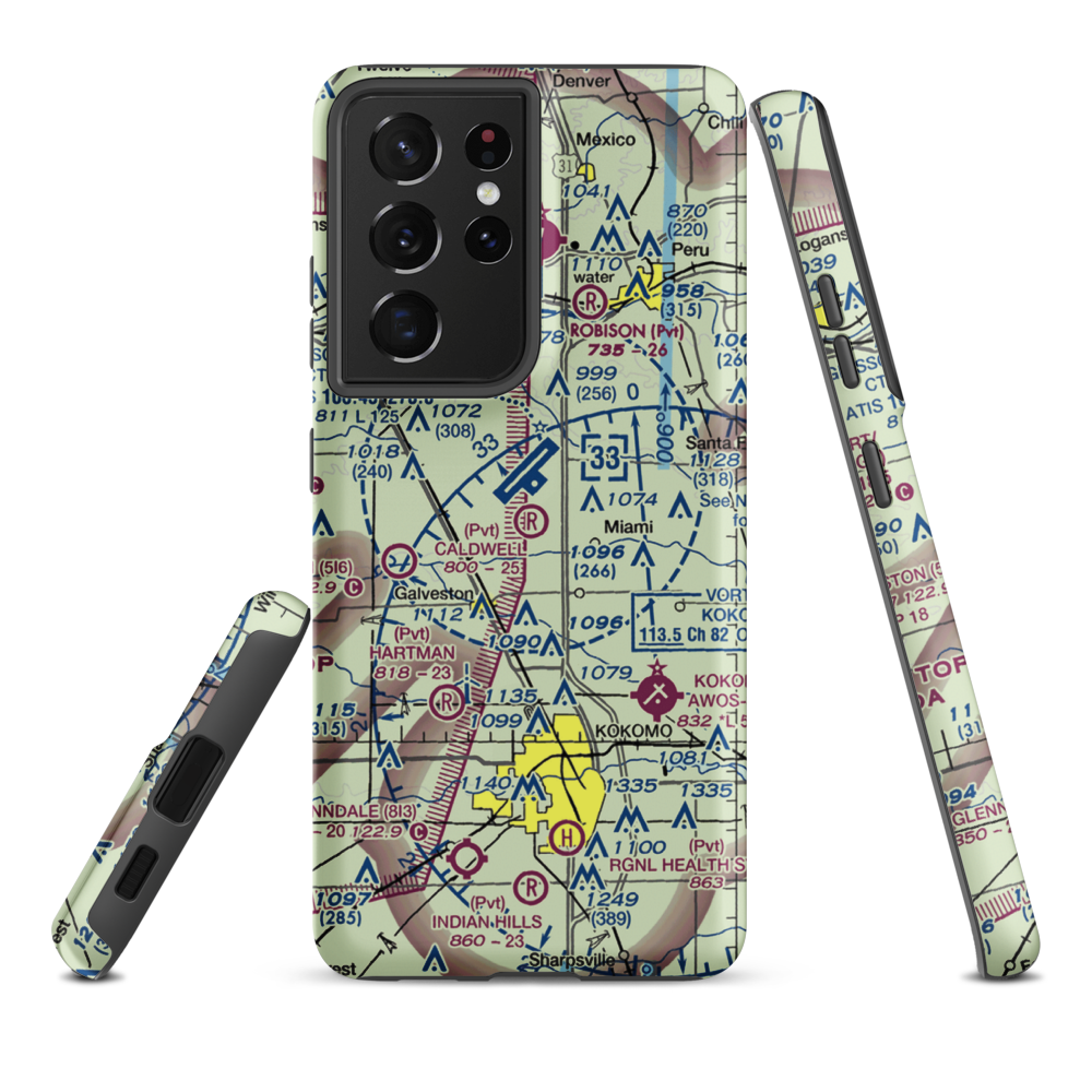 Caldwell Field (54II) VFR Sectional Samsung Phone Case Samsung Galaxy S21 Ultra model shown
