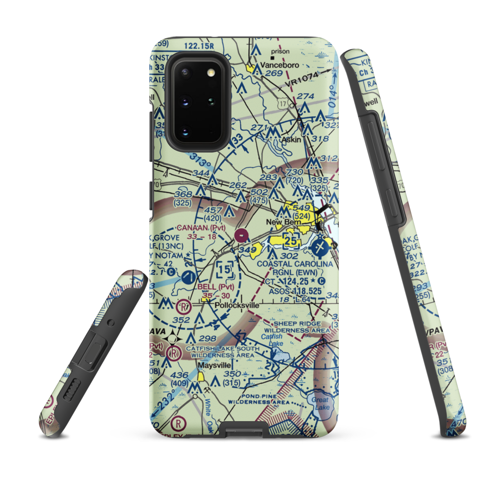 Canaan Air Base (NC20) VFR Sectional Samsung Phone Case Samsung Galaxy S20 Plus model shown