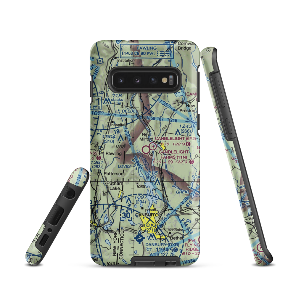 Candlelight Farms Airport (11N) VFR Sectional Samsung Phone Case Samsung Galaxy S10 model shown