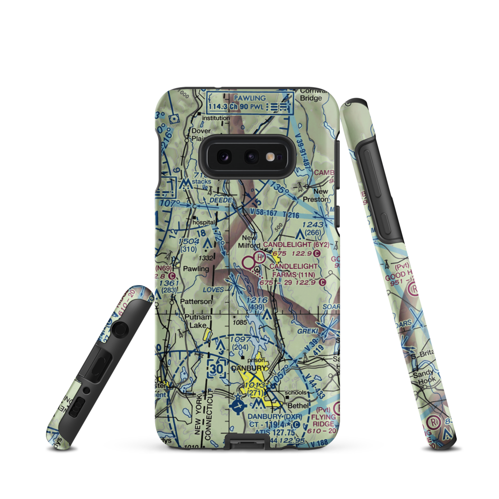 Candlelight Farms Airport (11N) VFR Sectional Samsung Phone Case Samsung Galaxy S10 Plus model shown