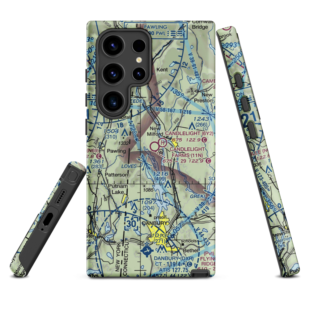 Candlelight Farms Airport (11N) VFR Sectional Samsung Phone Case Samsung Galaxy S24 Ultra model shown