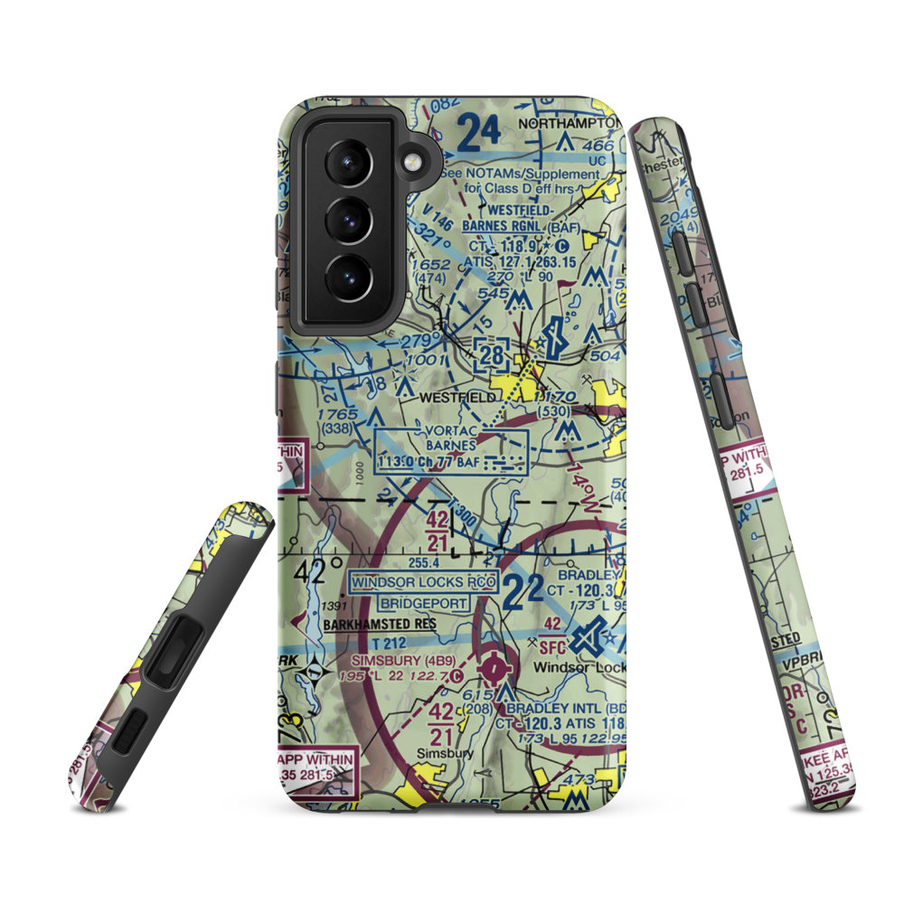 Cannizzaro Field (28MA) VFR Sectional Samsung Phone Case Samsung Galaxy S21 FE model shown