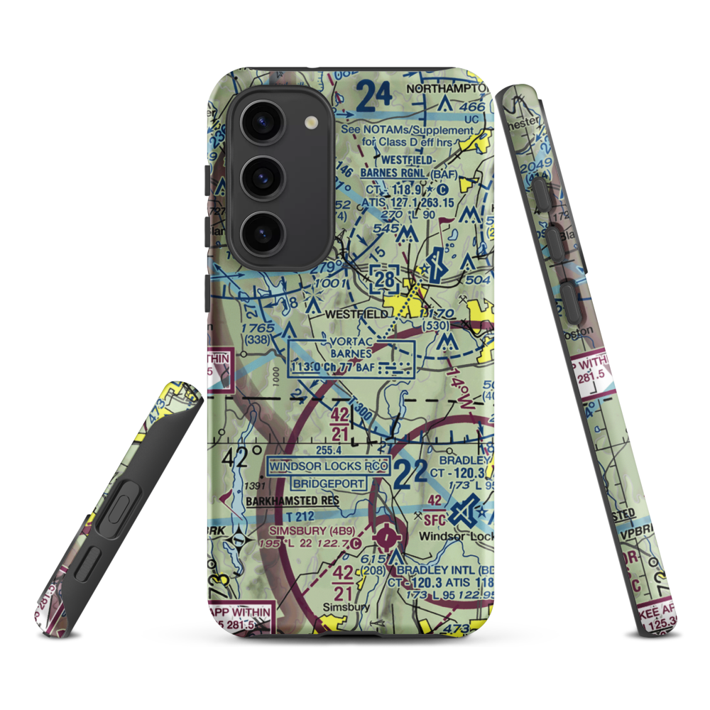 Cannizzaro Field (28MA) VFR Sectional Samsung Phone Case Samsung Galaxy S23 Plus model shown