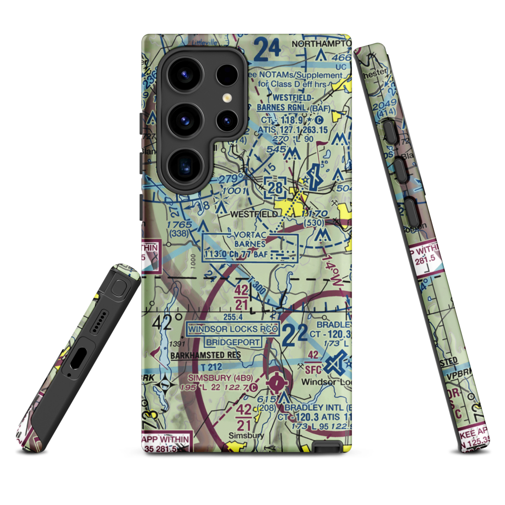 Cannizzaro Field (28MA) VFR Sectional Samsung Phone Case Samsung Galaxy S24 Ultra model shown