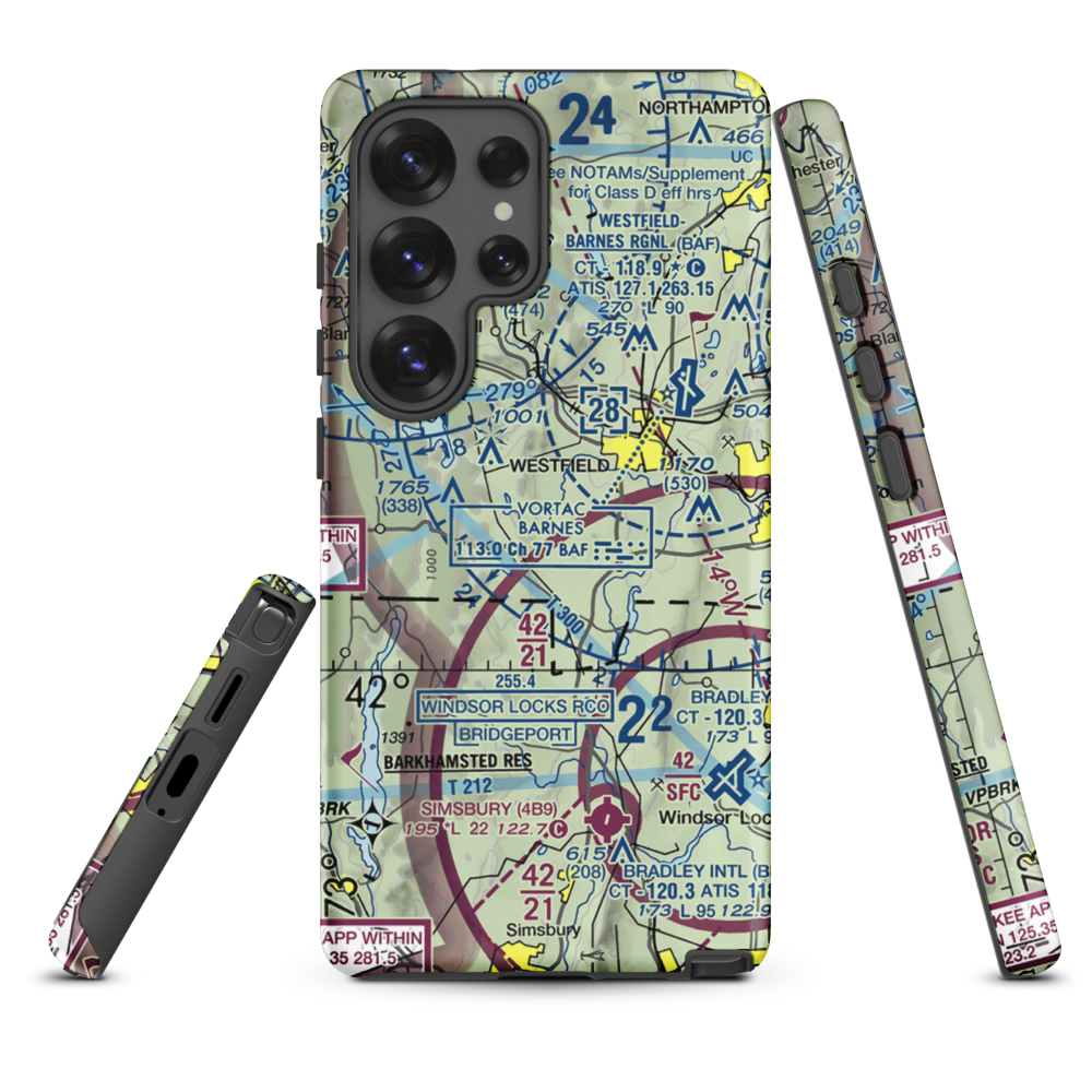 Cannizzaro Field (28MA) VFR Sectional Samsung Phone Case Samsung Galaxy S25 Ultra model shown