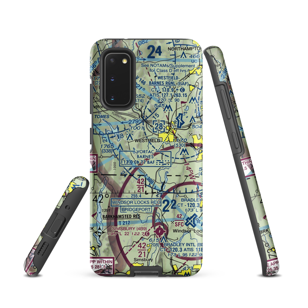 Cannizzaro Field (28MA) VFR Sectional Samsung Phone Case Samsung Galaxy S20 model shown