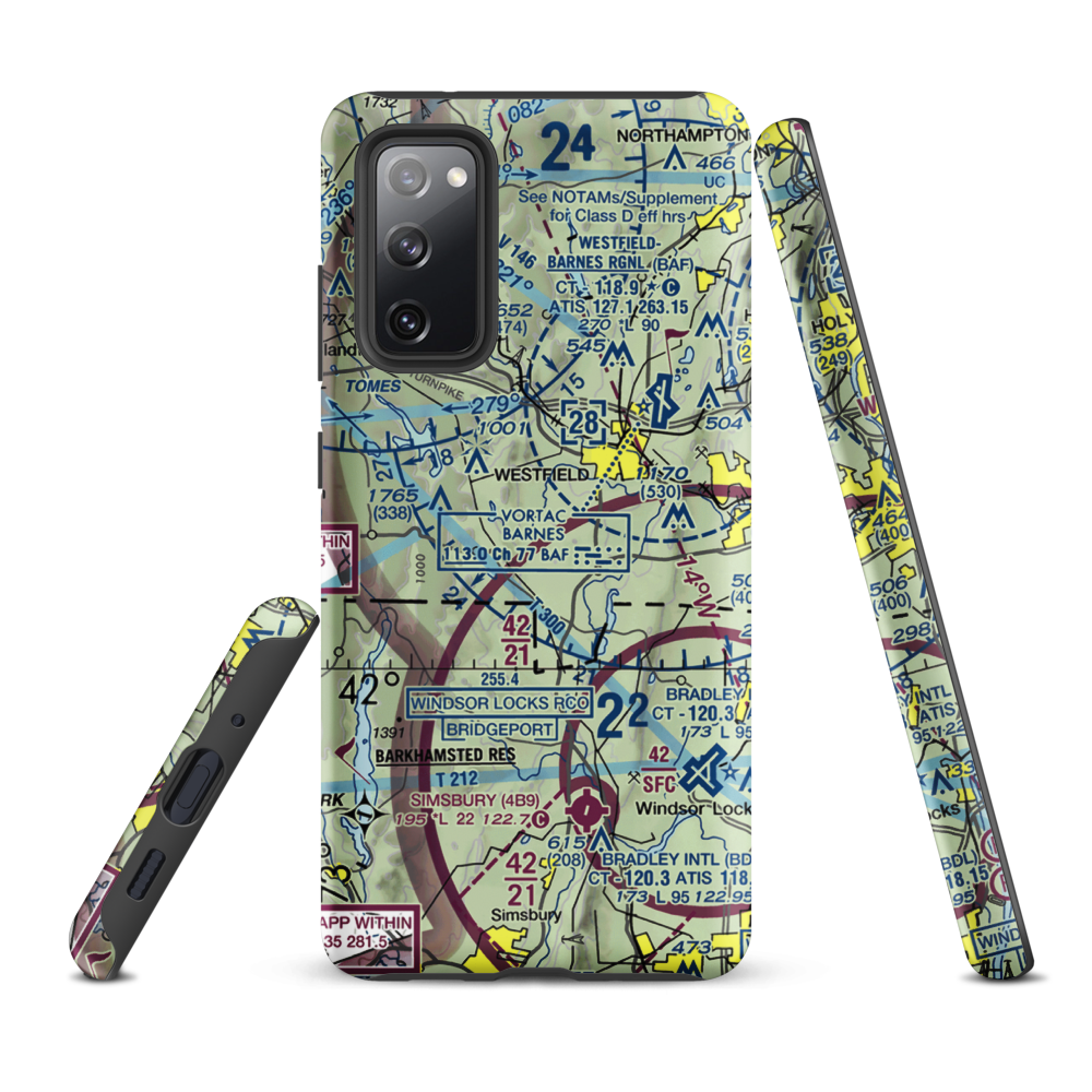 Cannizzaro Field (28MA) VFR Sectional Samsung Phone Case Samsung Galaxy S20 FE model shown