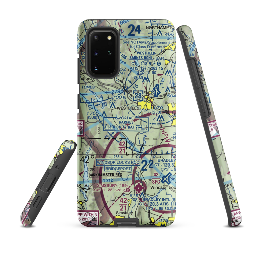 Cannizzaro Field (28MA) VFR Sectional Samsung Phone Case Samsung Galaxy S20 Plus model shown