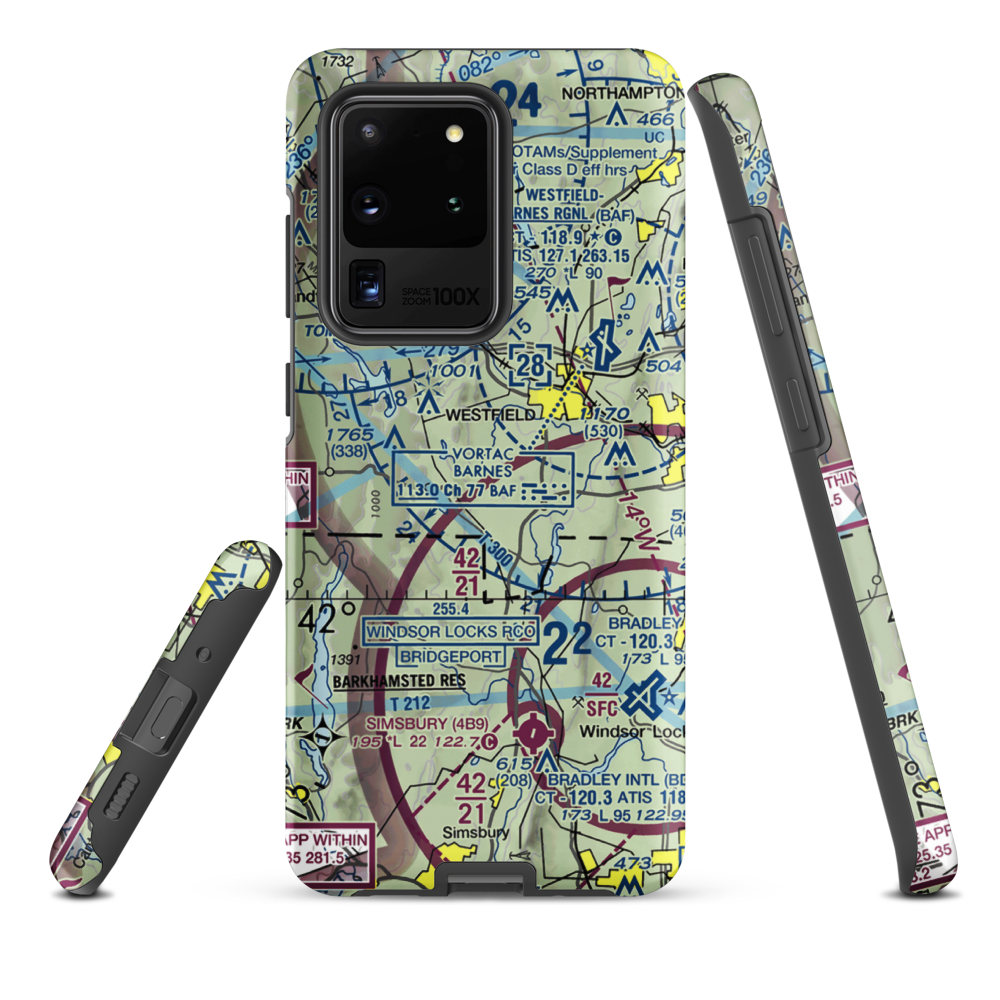Cannizzaro Field (28MA) VFR Sectional Samsung Phone Case Samsung Galaxy S20 Ultra model shown