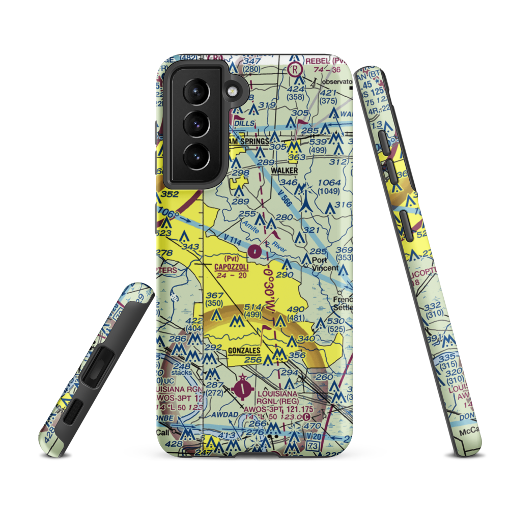 Capozzoli Airport (6LA2) VFR Sectional Samsung Phone Case Samsung Galaxy S21 Ultra model shown