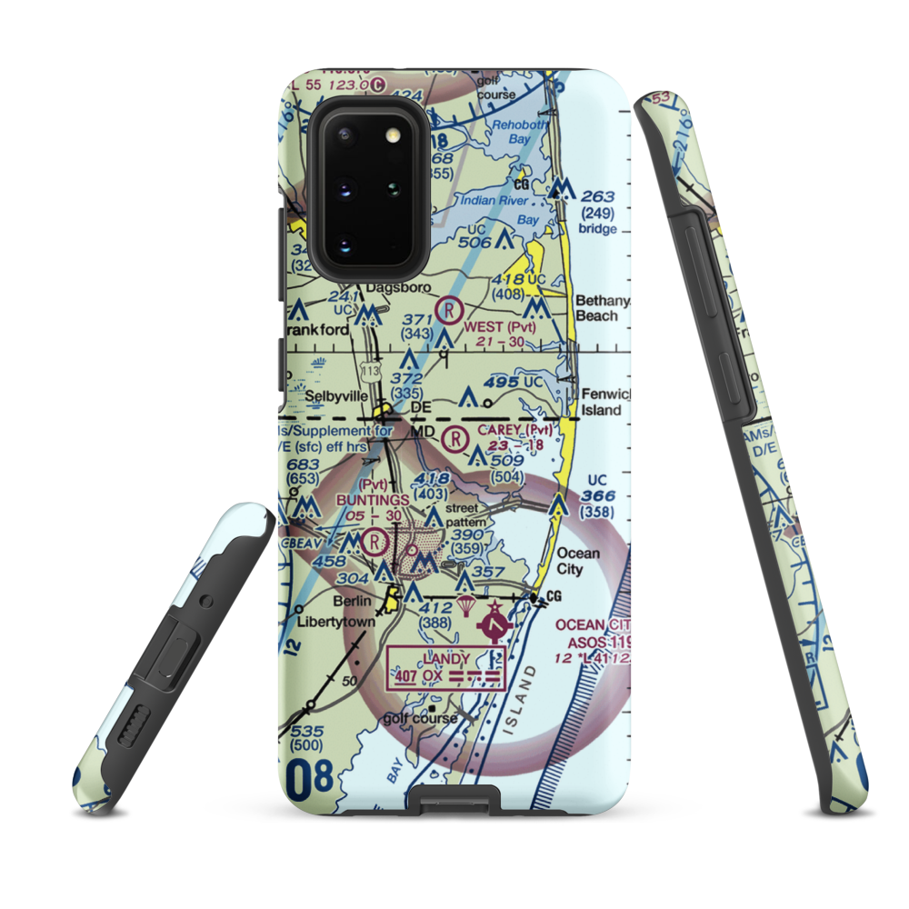 Carey Field (4MD3) VFR Sectional Samsung Phone Case Samsung Galaxy S20 Plus model shown