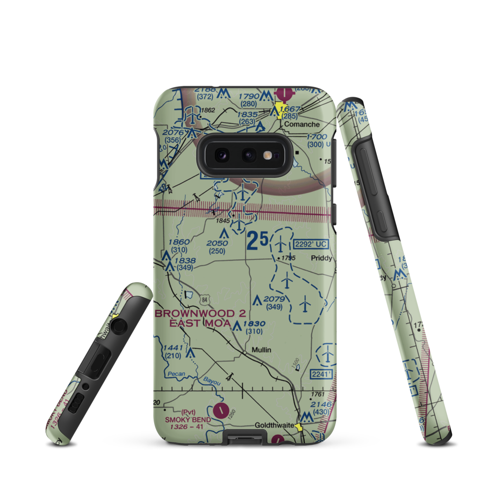Carlisle Airport (7TE5) VFR Sectional Samsung Phone Case Samsung Galaxy S10 Plus model shown