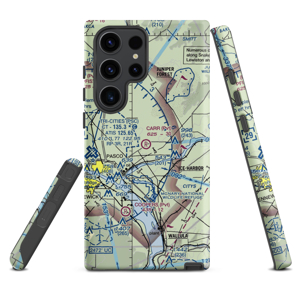 Carr Airport (6WA6) VFR Sectional Samsung Phone Case Samsung Galaxy S23 Ultra model shown