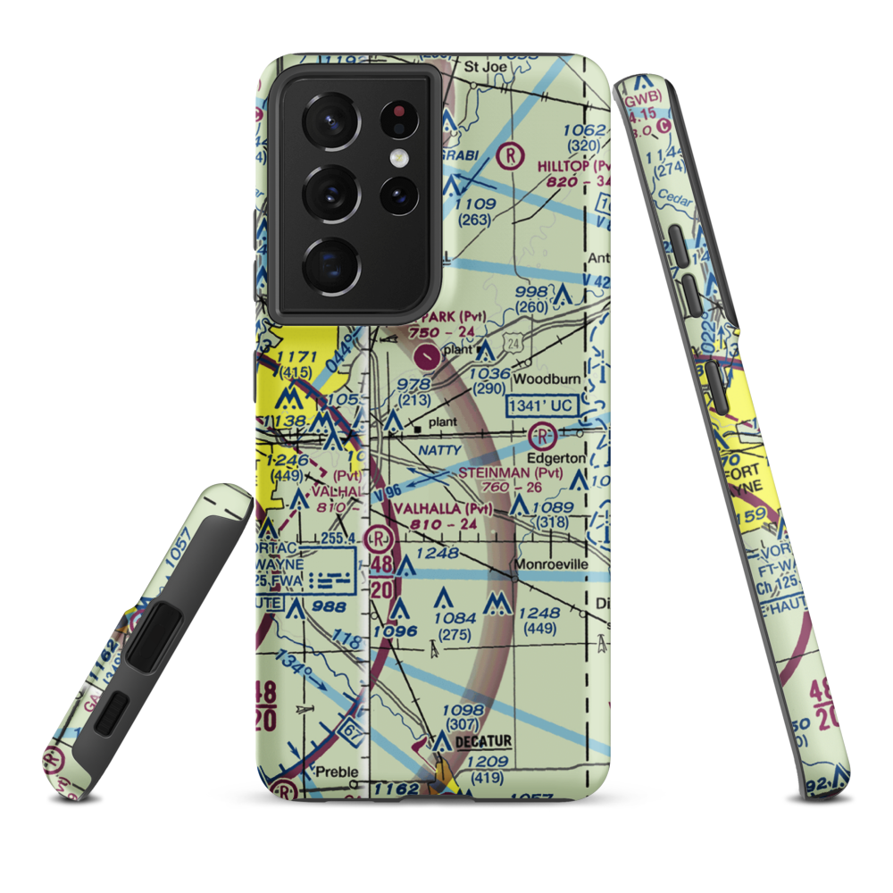 Casad Industrial Park Airport (56IN) VFR Sectional Samsung Phone Case Samsung Galaxy S21 Plus model shown