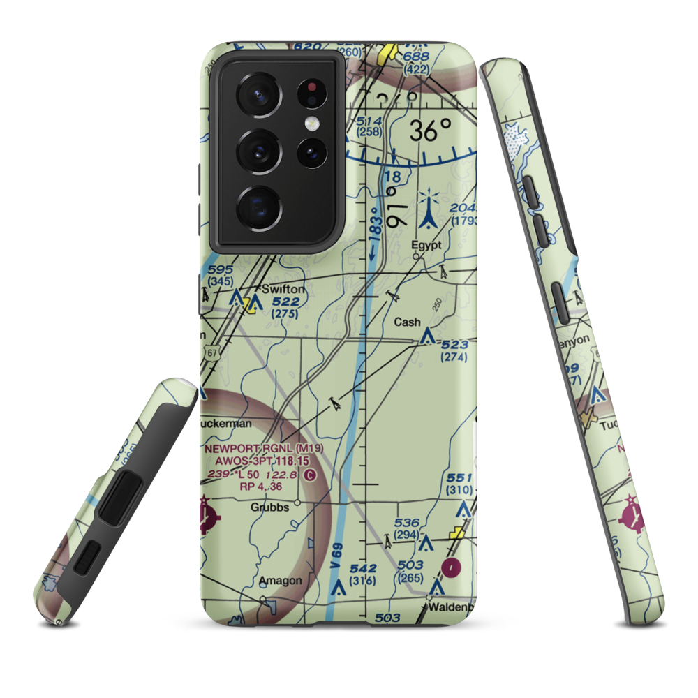 Cash field (CASH) VFR Sectional Samsung Phone Case Samsung Galaxy S21 Ultra model shown