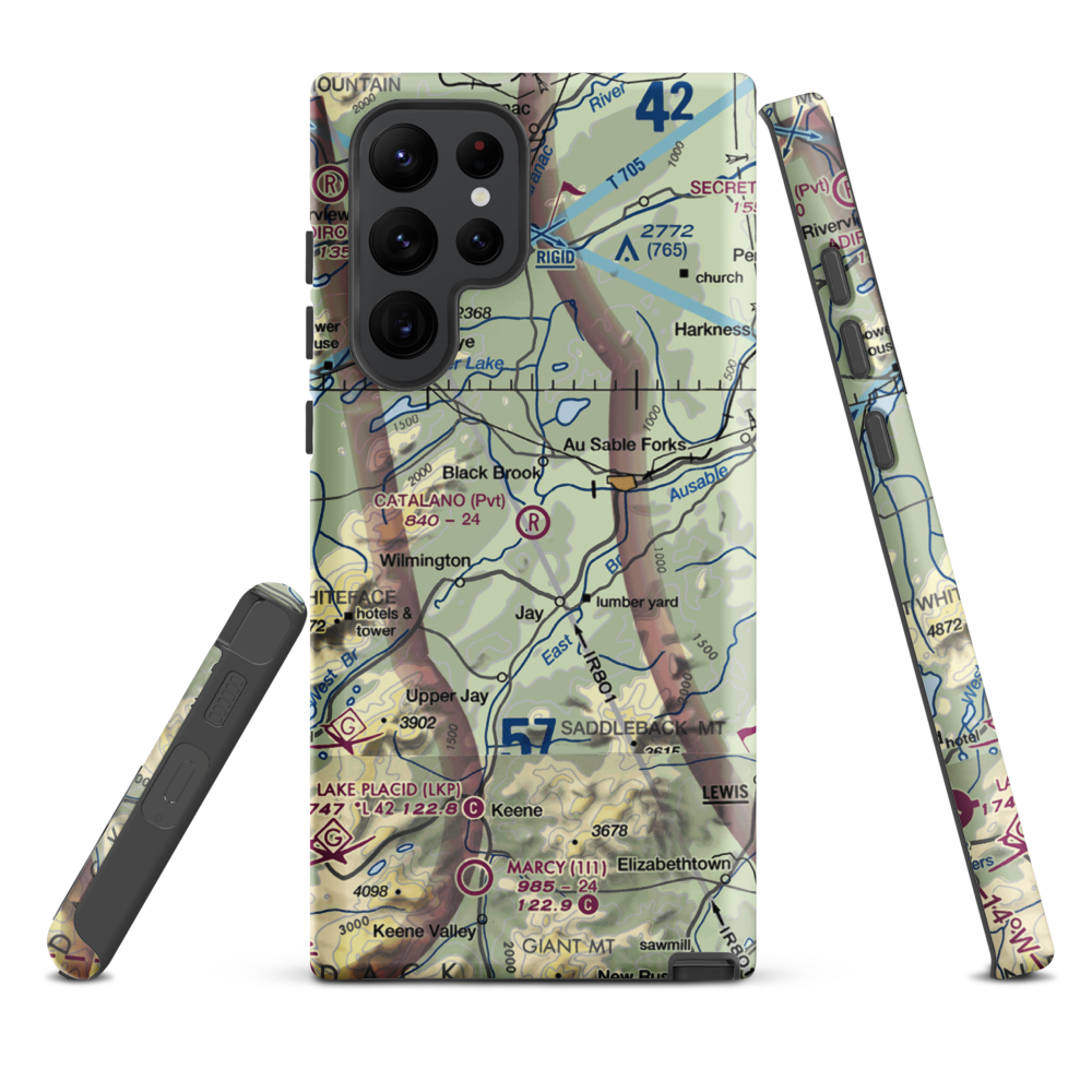 Catalano Airfield (1NK6) VFR Sectional Samsung Phone Case Samsung Galaxy S22 Ultra model shown