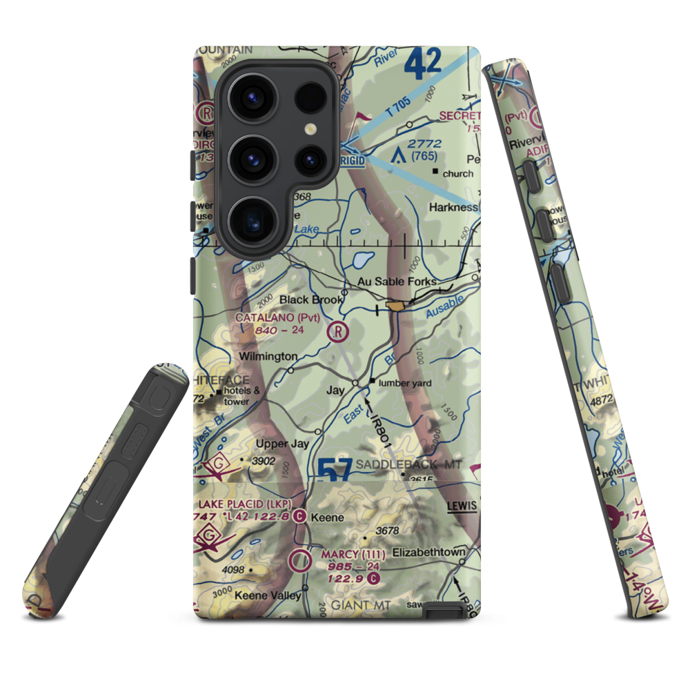 Catalano Airfield (1NK6) VFR Sectional Samsung Phone Case Samsung Galaxy S23 Ultra model shown