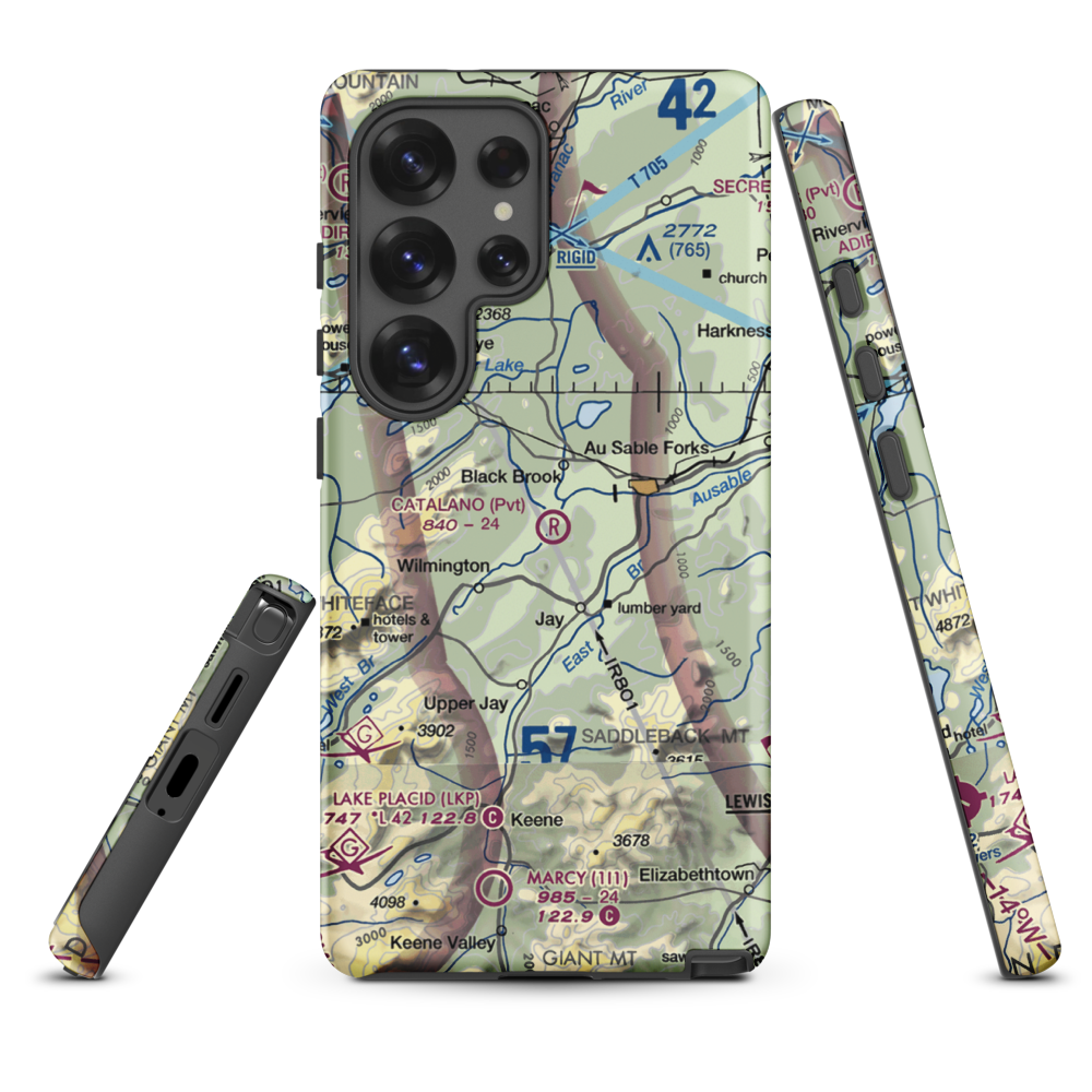 Catalano Airfield (1NK6) VFR Sectional Samsung Phone Case Samsung Galaxy S25 Ultra model shown