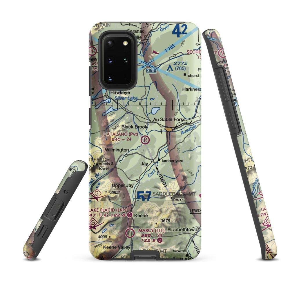 Catalano Airfield (1NK6) VFR Sectional Samsung Phone Case Samsung Galaxy S20 Plus model shown