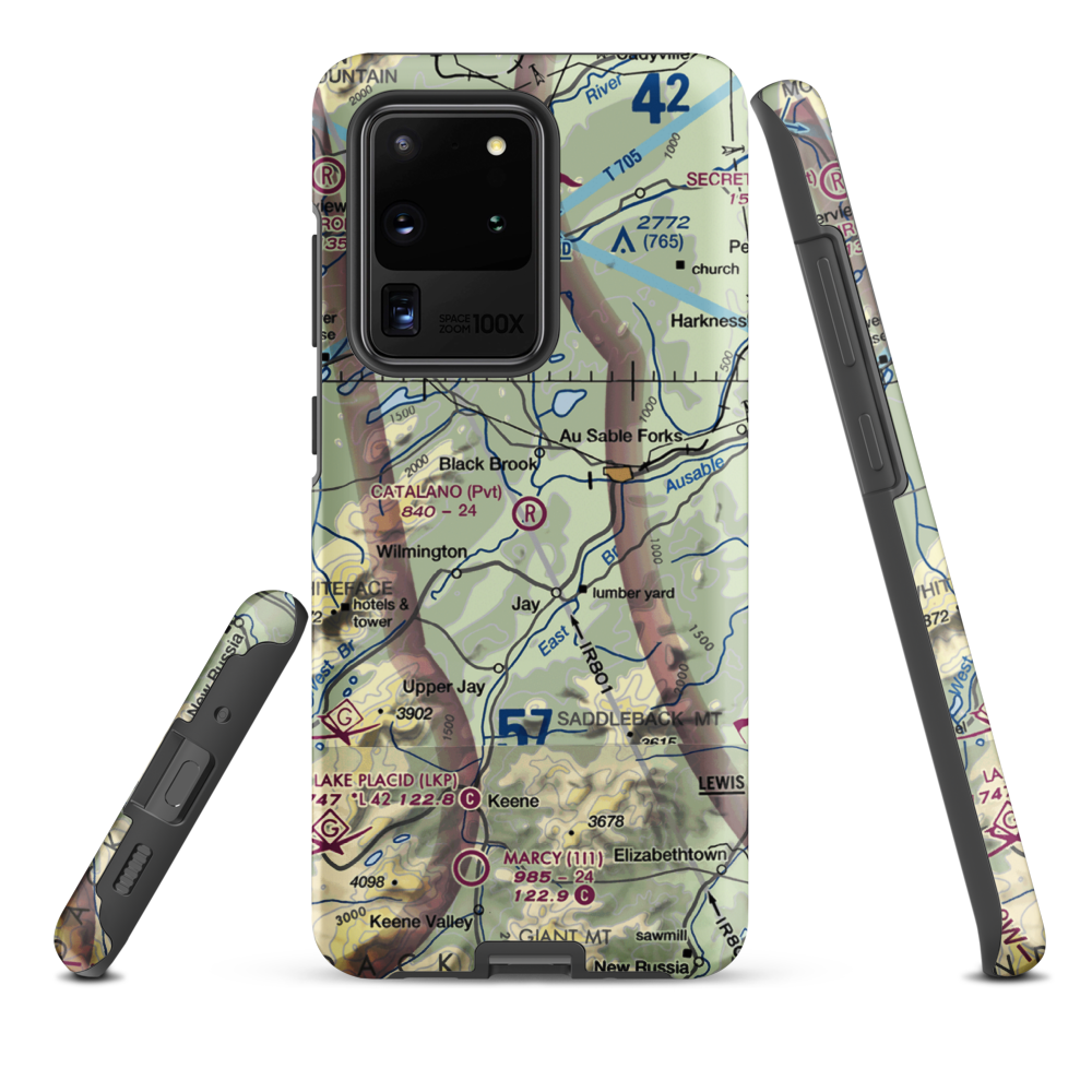 Catalano Airfield (1NK6) VFR Sectional Samsung Phone Case Samsung Galaxy S20 Ultra model shown