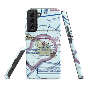 Catalina Airport (AVX) VFR Sectional Samsung Phone Case