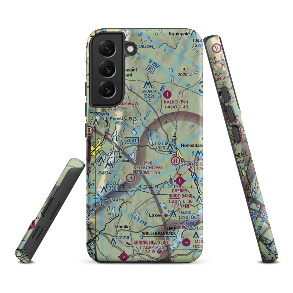 Cavage Personal Use Airport (15PA) VFR Sectional Samsung Phone Case Samsung Galaxy S22 Plus model shown