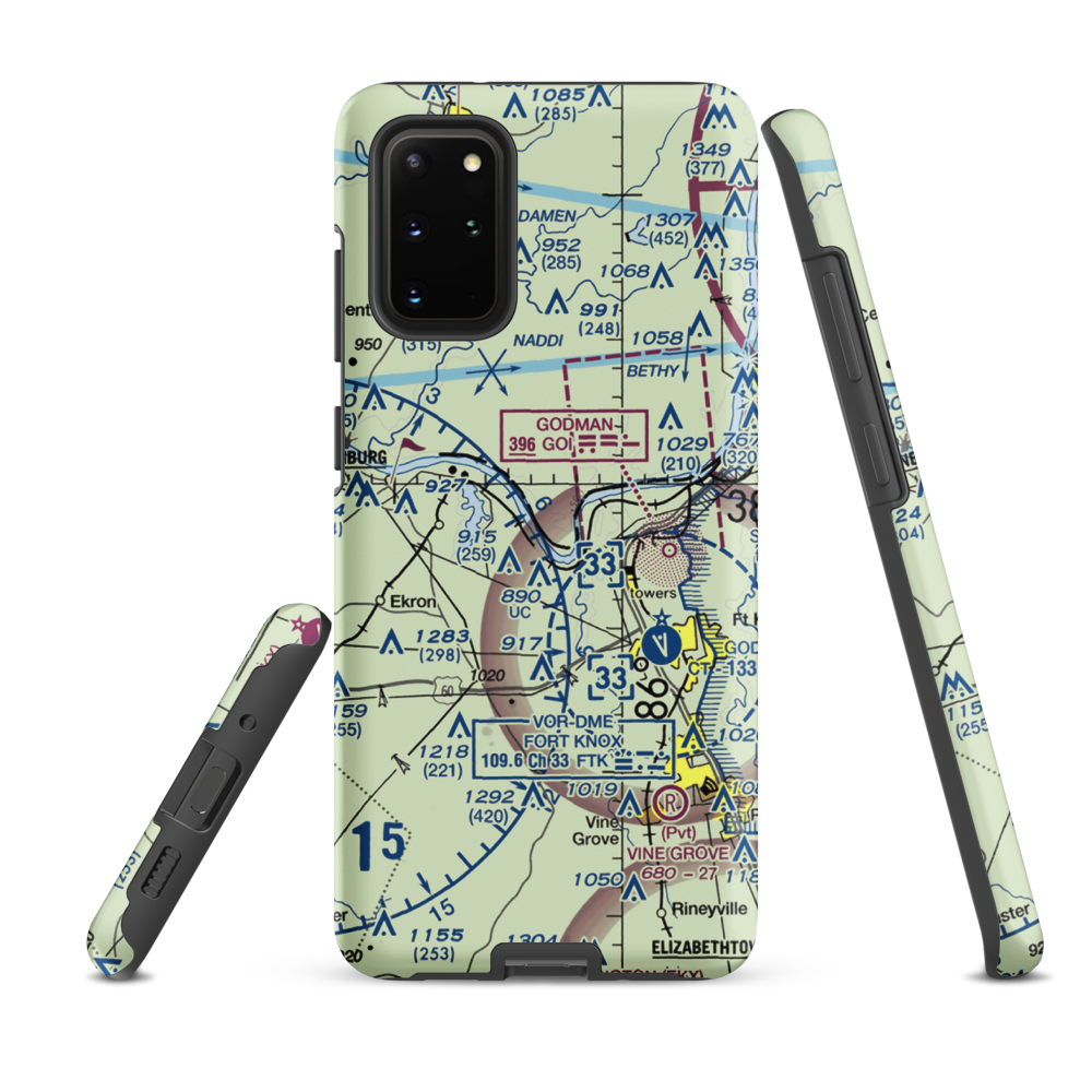 Cedar Farm Airport (28II) VFR Sectional Samsung Phone Case Samsung Galaxy S20 Plus model shown