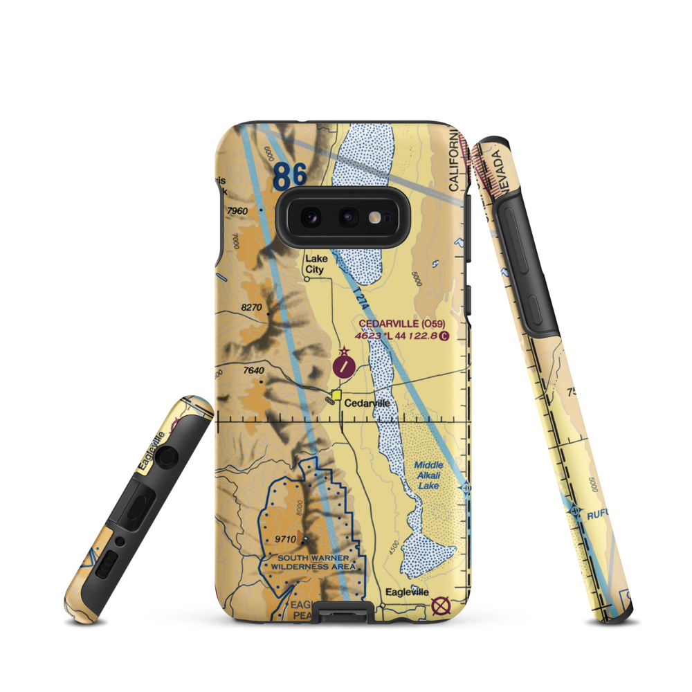 Cedarville Airport (O59) VFR Sectional Samsung Phone Case Samsung Galaxy S10 Plus model shown