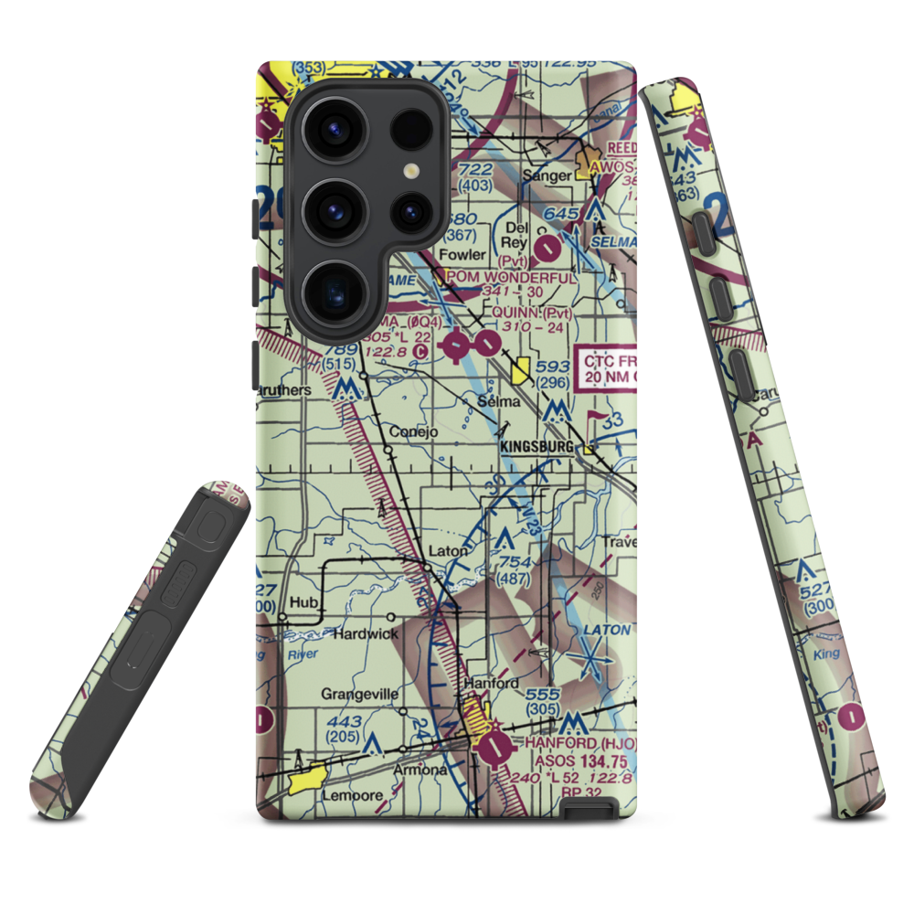 Central Valley Aviation Inc Airport (CA40) VFR Sectional Samsung Phone Case Samsung Galaxy S23 Ultra model shown