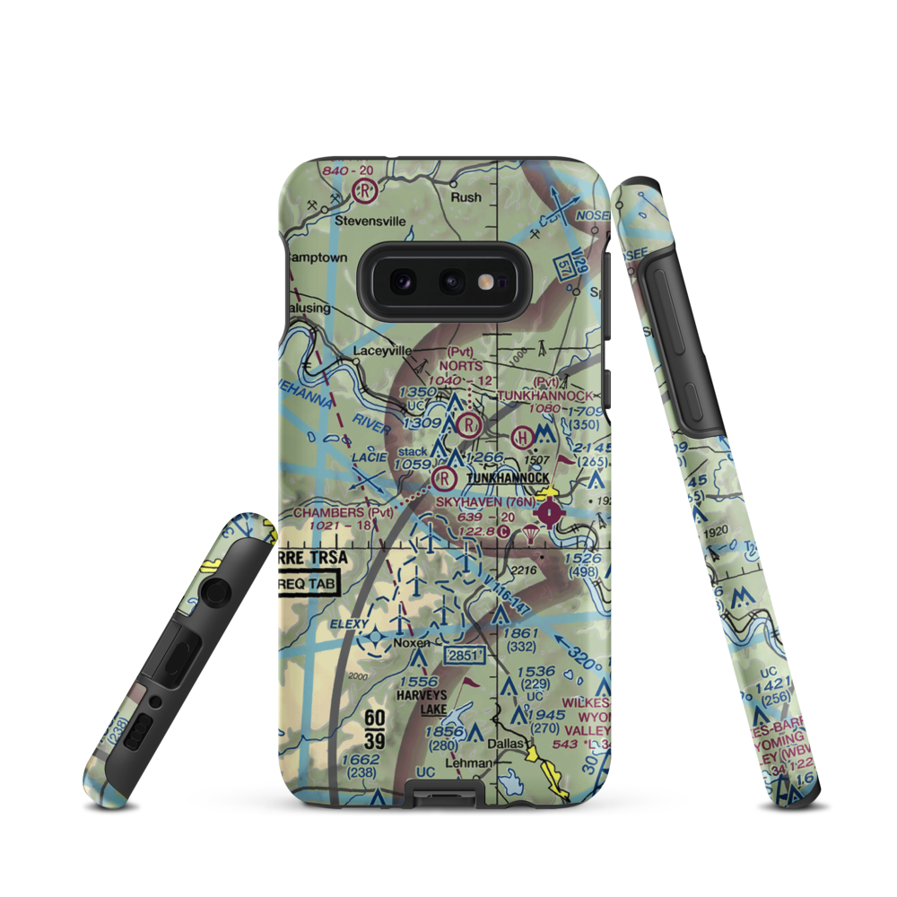 Chambers Airport (45PN) VFR Sectional Samsung Phone Case Samsung Galaxy S10e model shown