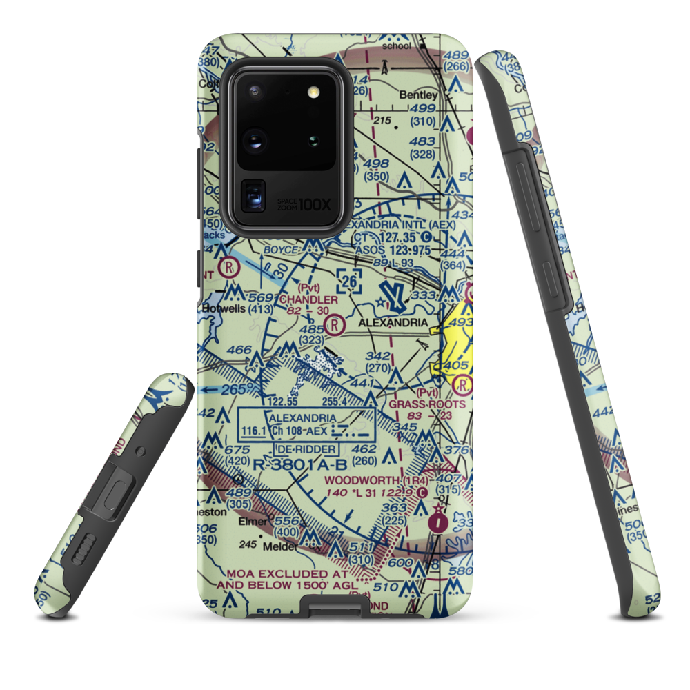 Chandler Airport (9LA6) VFR Sectional Samsung Phone Case Samsung Galaxy S20 Ultra model shown
