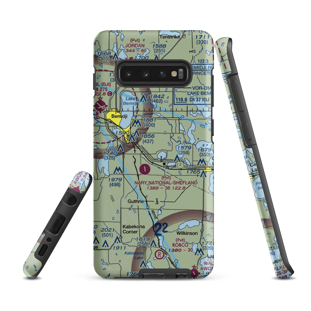 Chandler Personal Use Airport (38MN) VFR Sectional Samsung Phone Case Samsung Galaxy S10 Plus model shown