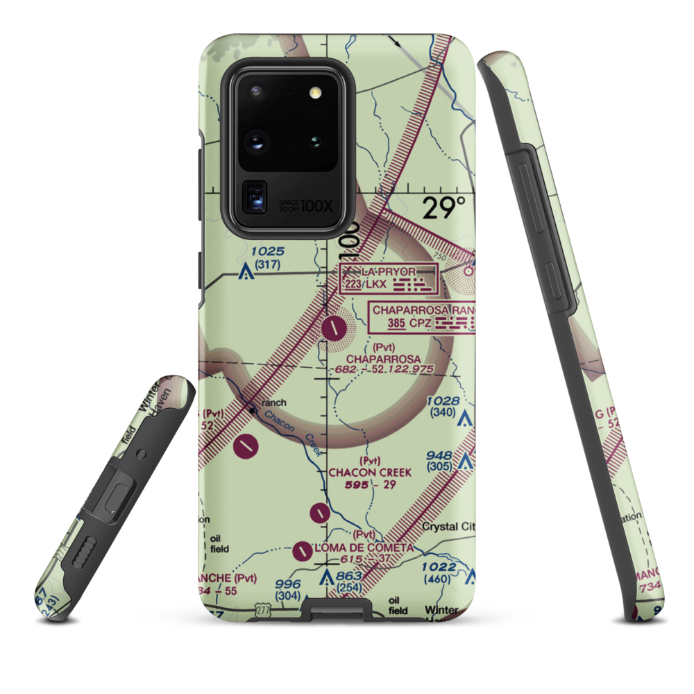 Chaparrosa Ranch Airport (72TE) VFR Sectional Samsung Phone Case Samsung Galaxy S20 Ultra model shown