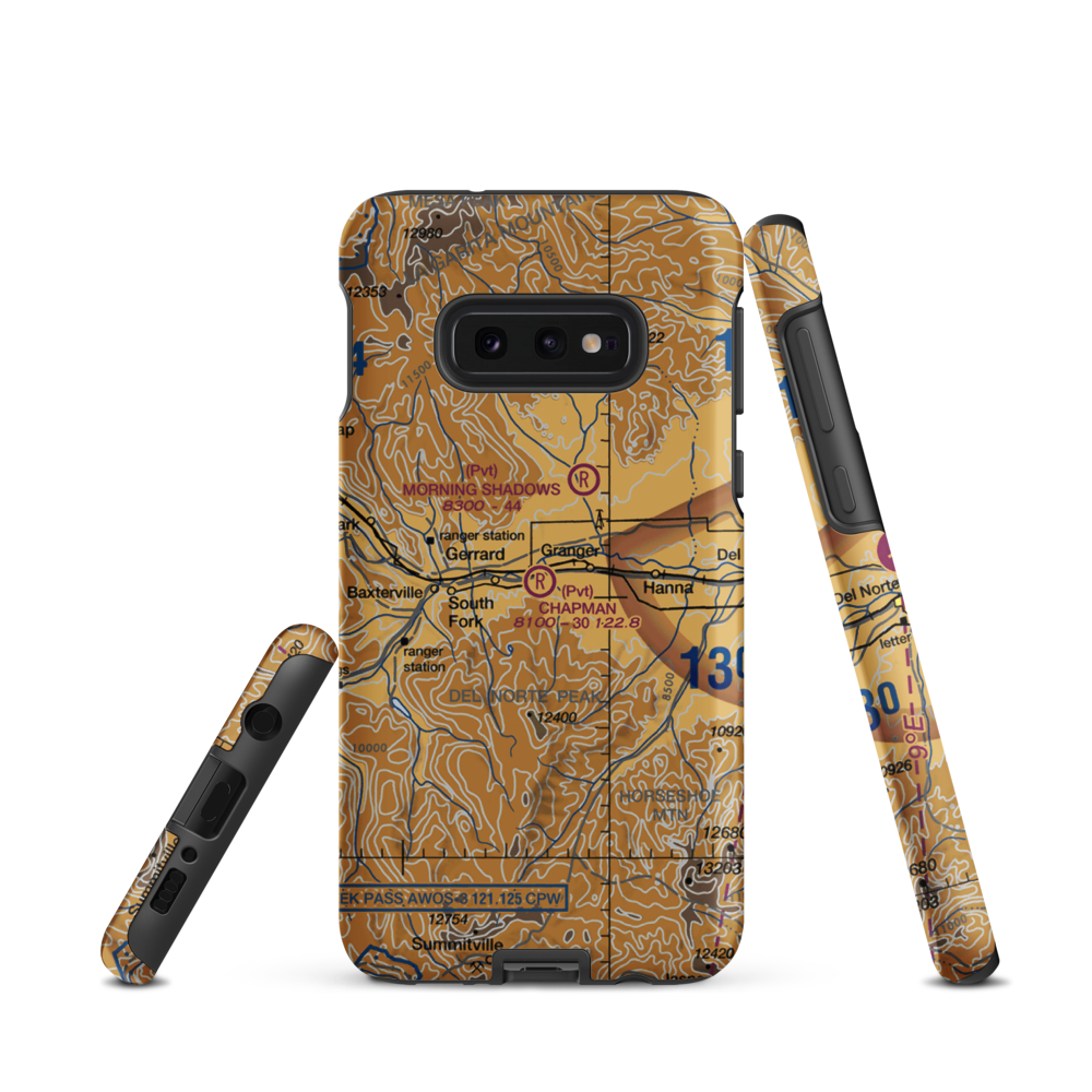Chapman Field (CD10) VFR Sectional Samsung Phone Case Samsung Galaxy S10e model shown