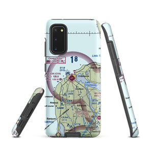 Charlevoix Municipal Airport (CVX) VFR Sectional Samsung Phone Case