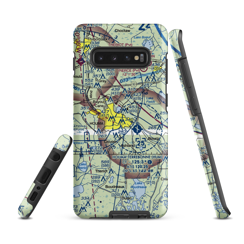 Charlie Hammonds Seaplane Base (3L1) VFR Sectional Samsung Phone Case Samsung Galaxy S10 Plus model shown