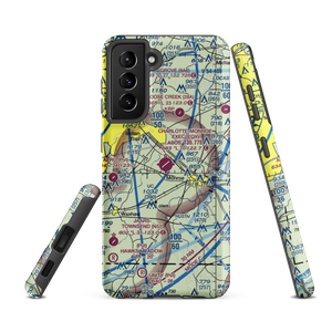 Charlotte-Monroe Executive Airport (EQY) VFR Sectional Samsung Phone Case